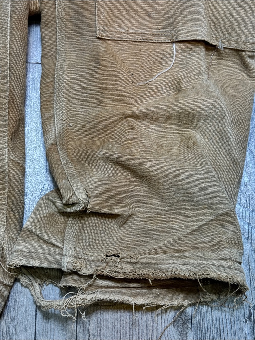 Carhartt Double Knee Overalls Men’s 38x34 Duck Canvas Insulated Made In USA Used - Picture 7 of 14